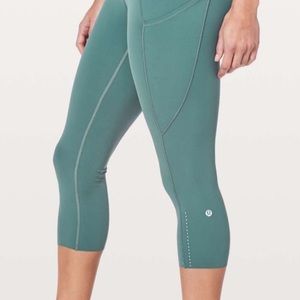 Lululemon fast and free crop 19” sz 6